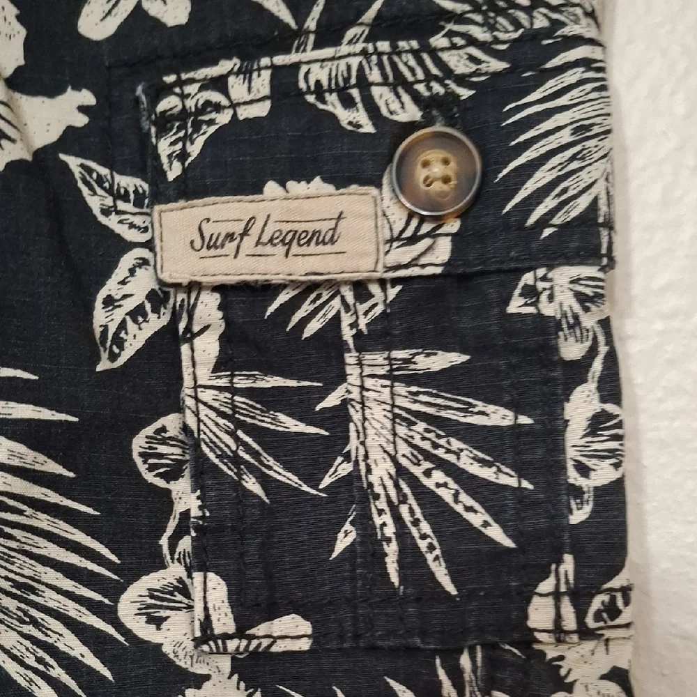 Carter's Black and White Tropical Print Shorts
